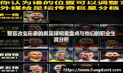 整容改变形象的男足球明星盘点与他们的职业生涯分析