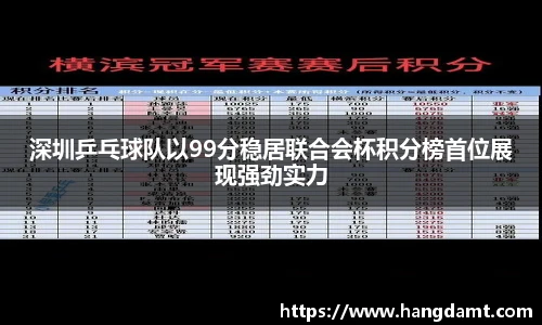 深圳乒乓球队以99分稳居联合会杯积分榜首位展现强劲实力